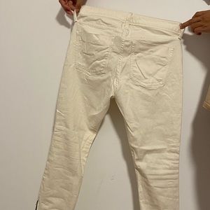 Banana republic cream skinny stretchy pants /capri